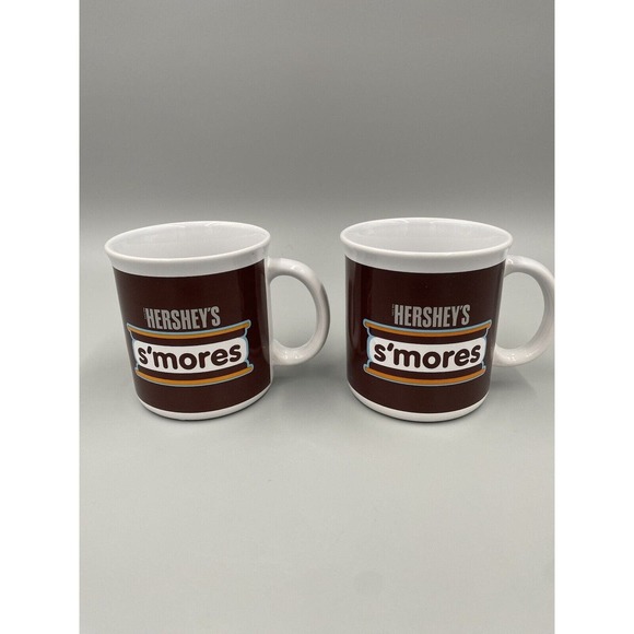 Set Of 2 Hershey's S'Mores Retro Colorway Coffee Mugs Cups Galerie - Picture 1 of 6
